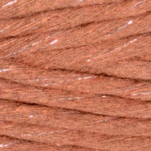 macramé garen roest met glitterdraad