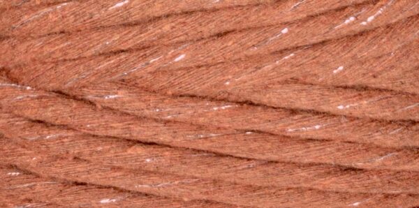 macramé garen roest met glitterdraad