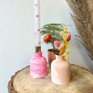 vaasje met ribbel van gietpoeder