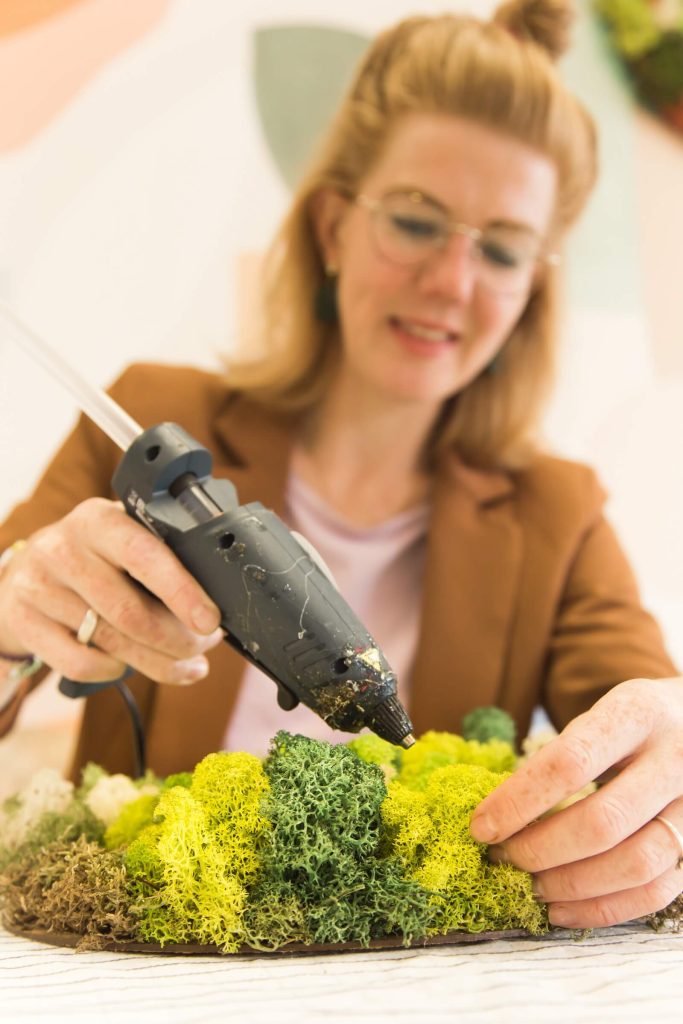 diy mosschilderij - rendiermos