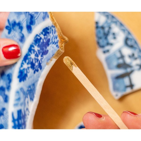 Scherf Kintsugi werkwijze