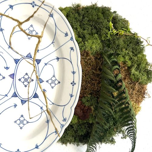 Kintsugi en mosschilderij Shanne