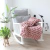 Oud Roze plaid chunky katoen