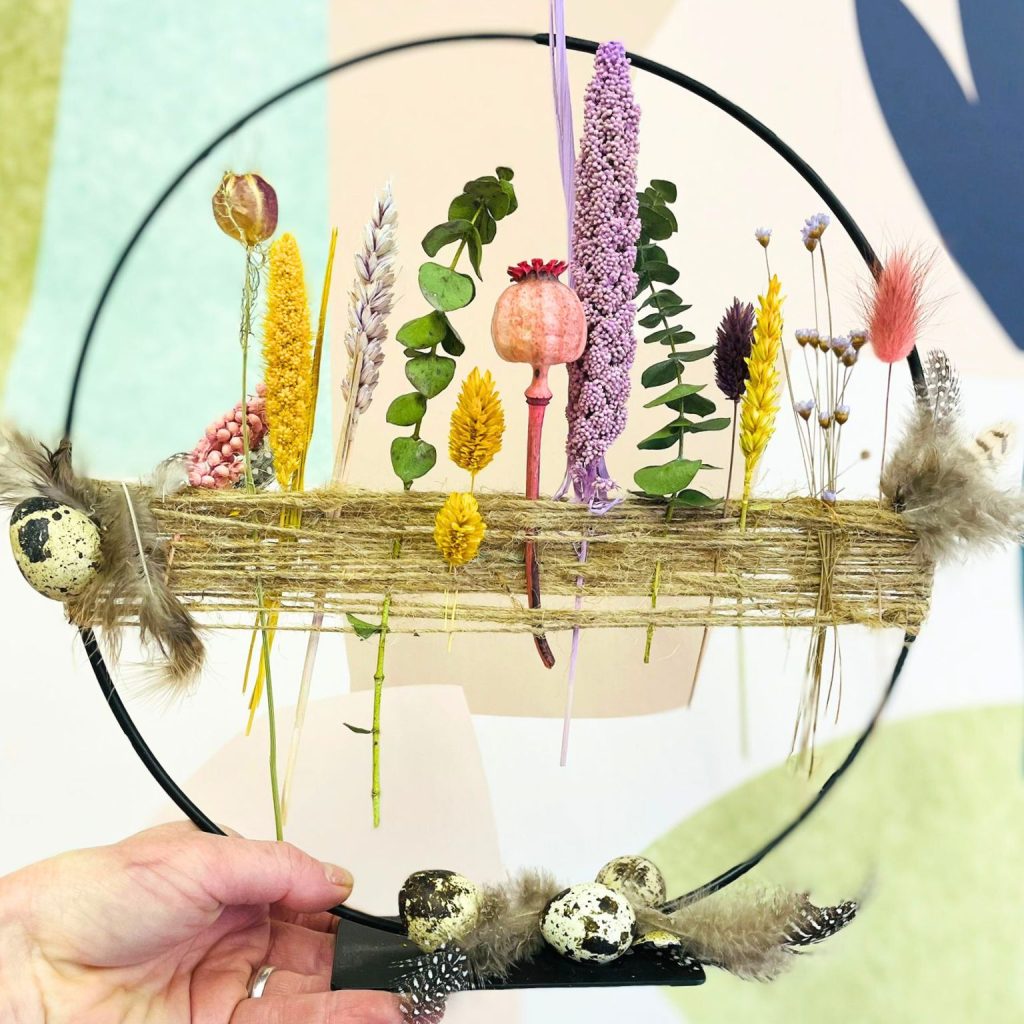 zwevende bloemen droogbloemen