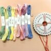 kumihimo vlechtschijf pastel