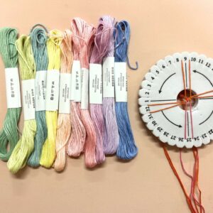 kumihimo vlechtschijf pastel