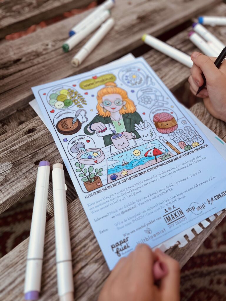 kleurplaat kleurwedstrijd cosy coloring