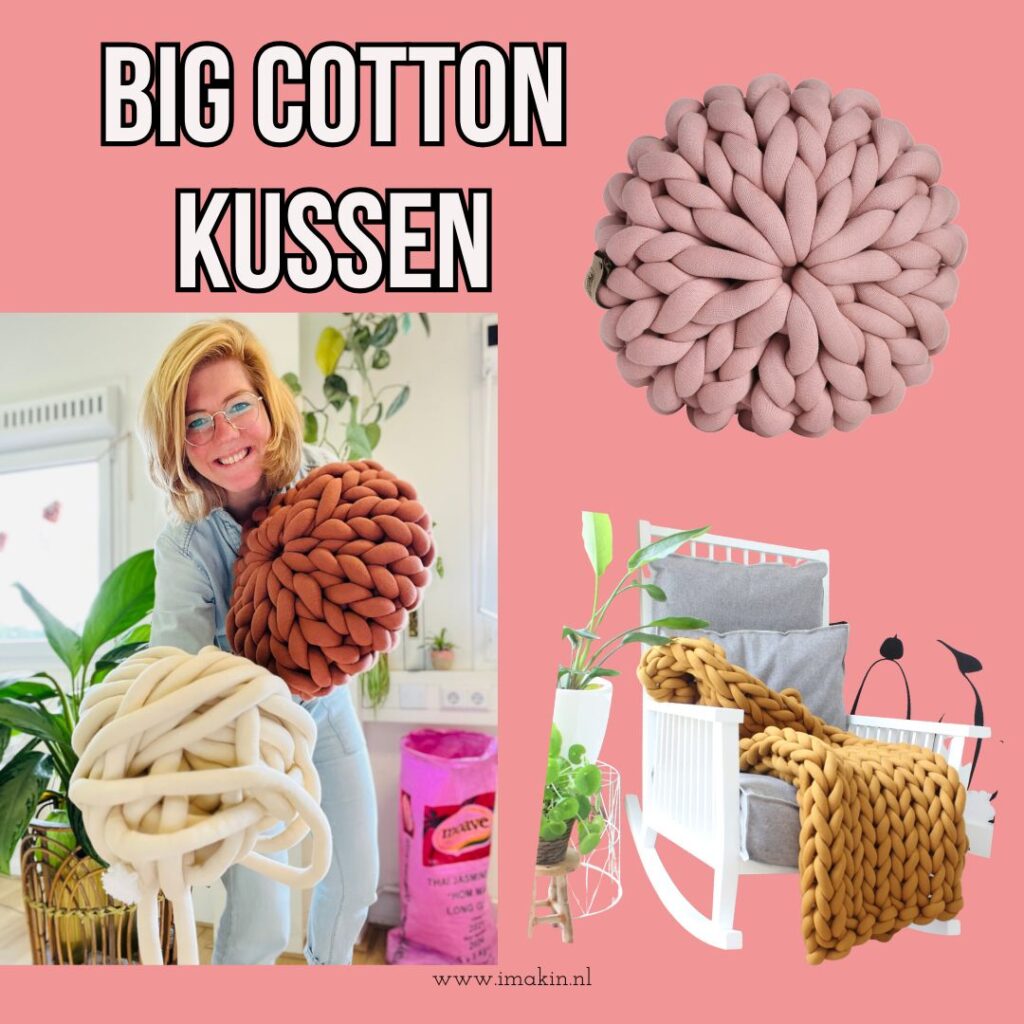 big cotton kussen