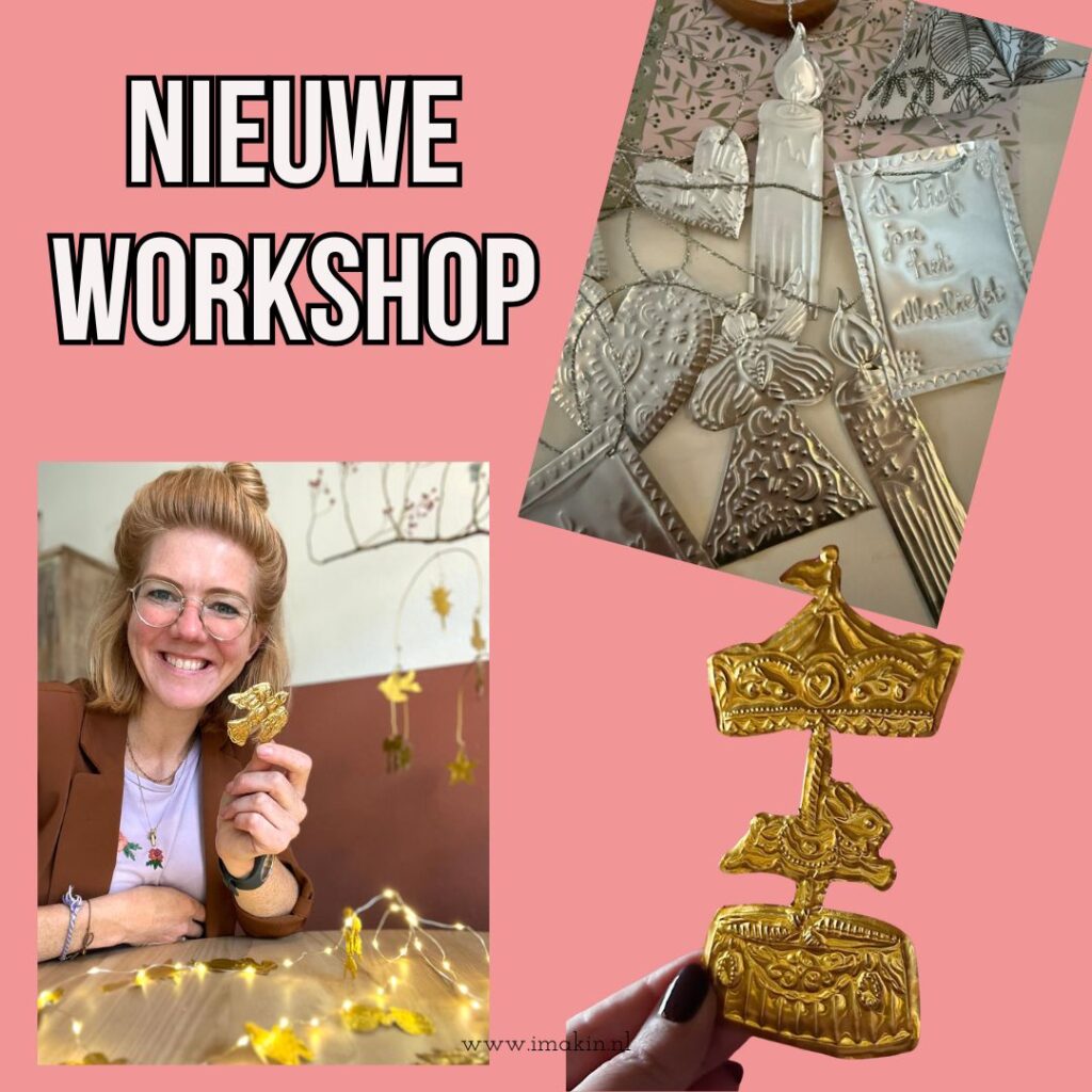workshop metaalfolie embossen