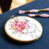 borduurpakket vrij borduren floral embrace