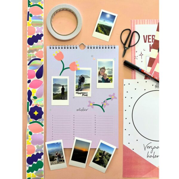 DIY Set foto kalender maken