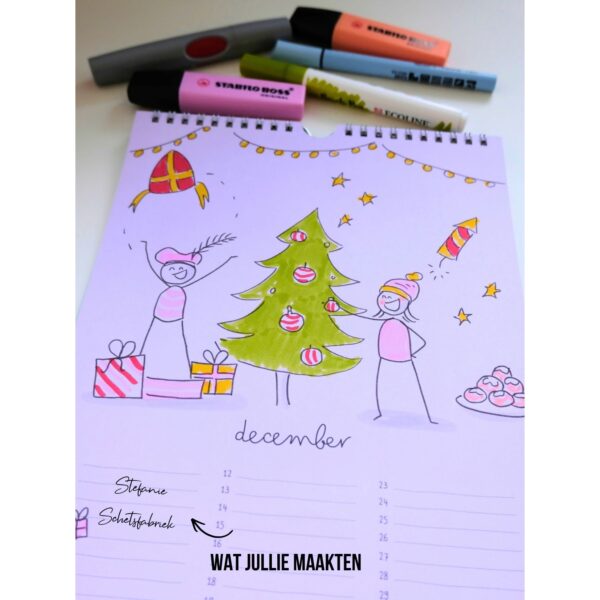 DIY Verjaardagskalender December inspiratie Stefanie