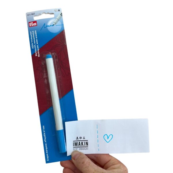 wateroplosbare markeerstift prym voorbeeld