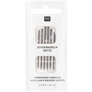 set borduurnaalden 6 stuks