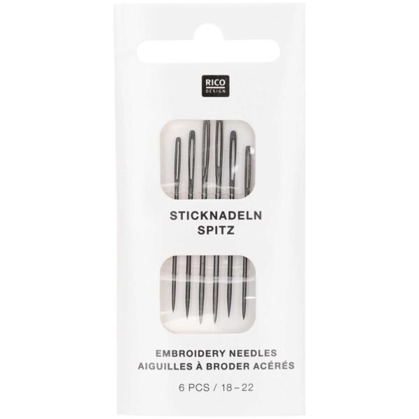 set borduurnaalden 6 stuks