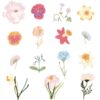 stick and stitch borduurset lentebloemen, 15 stuks