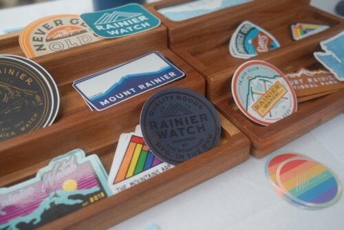 foto stickers door rainier watch